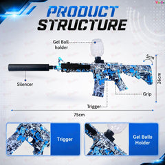 Kammateswara M416 Electric Automatic Gel Ball Blaster Gun