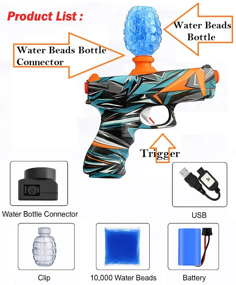 Amitasha Automatic Gel Blaster Toy Gun Pistol