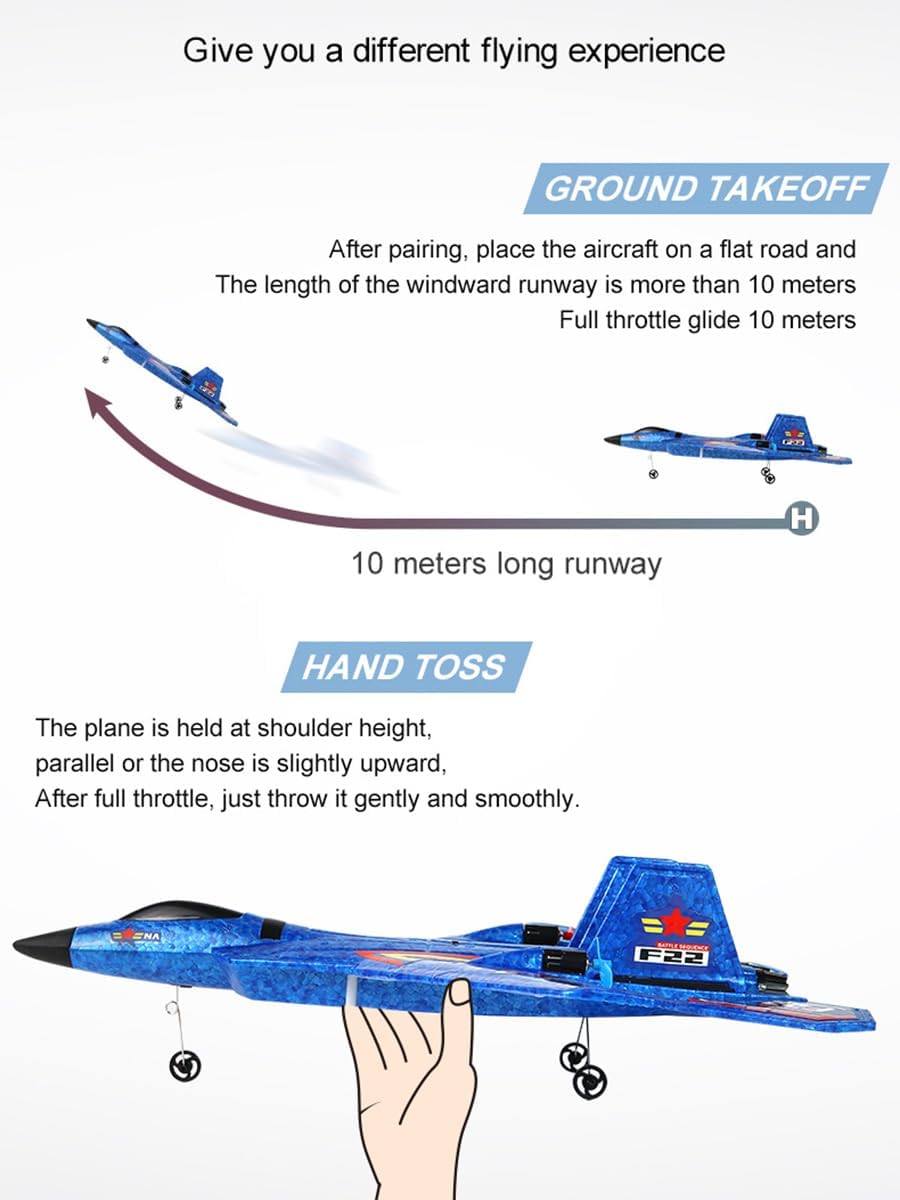 ANTSIR F-22 RC Airplane, 2.4GHz Easy to Fly Foam RC Plane