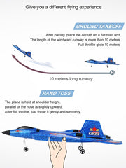 ANTSIR F-22 RC Airplane, 2.4GHz Easy to Fly Foam RC Plane