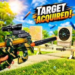 VikriDA Dual Mode Balls Blaster Gun – Automatic & Manual Foam Shooter
